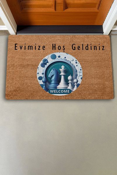 Valerine Life Horse and Queen Chess Themed Welcome Door Mat 45x70cm
