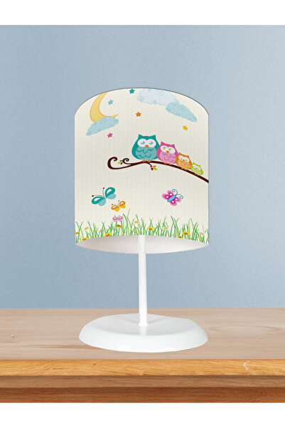 BAMBAŞKA MODA غرفة الأطفال والرضع، بومة صغيرة، عاكس الضوء بنمط العشب