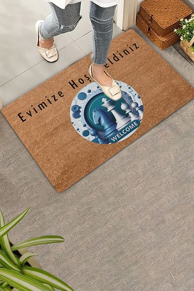 Valerine Life Horse and Queen Chess Themed Welcome Door Mat 45x70cm
