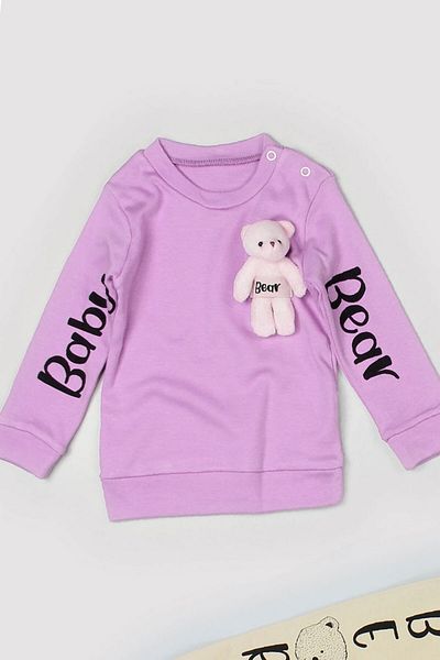 Peki Baby Girl Cotton Bear Printed Toy Set - Figured Style, Narrow Fit 14201