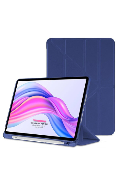 TEKNETSTORE Honor Pad X9 11.5'' Inç 2023 Tablet Uyumlu Kılıf Katlanır Kalemlikli Standlı Uyku Modlu Akıllı Kapak