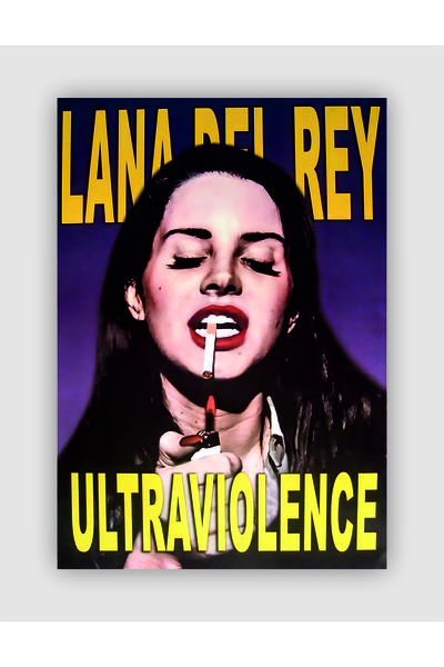 fırsatlar diyarı Lana Del Rey Ultraviolence Vintage Duvar Posteri - Duvar Dek...