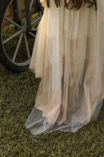 molliboon Işıltılı kız çocuk parti pelerin seti