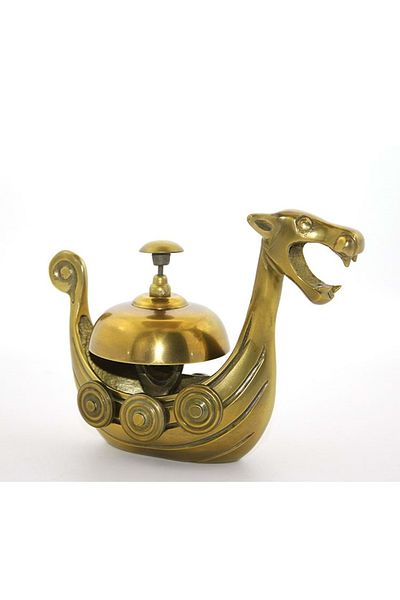 ehobim Antique Brass Table Bell Table Bell 15cm
