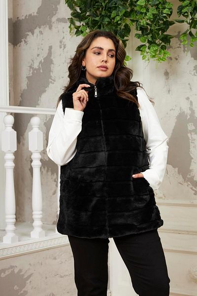 Plus size vests outerwear discount