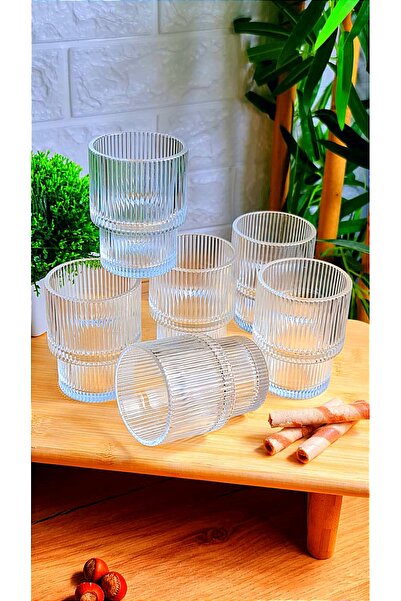 behila 6-Piece GLASS ORIGAMI STYLE CUP COFFEE AND PRESENTATION CUP