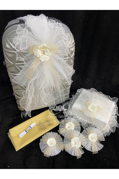 ecrin tuhafiye hobi Modern Özel Tasarım Gelin Bohça Çeyiz Süsü Bohça Süsü