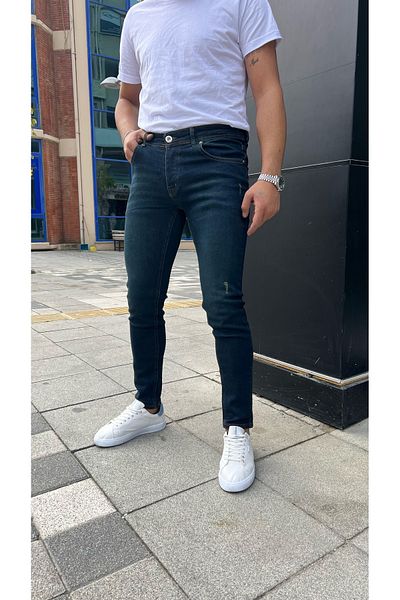 Ser Joven Ανδρικό τζιν παντελόνι σε πράσινη κοκαλιάριστη εφαρμογή