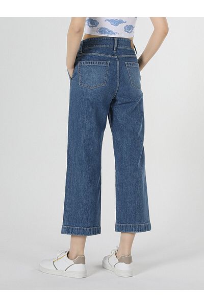 Colin's 970 Berry High Waist Regular Cut Wide Leg Women's Blue Jean Pants Cl 1057910