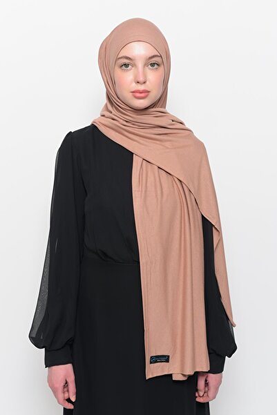 Altobeh Έτοιμο πρακτικό κουμπωτό πολυτελές οργανικό απλό χτενισμένο βαμβακερό σάλι ομοιόμορφα ευθυγραμμισμένο μπεζ