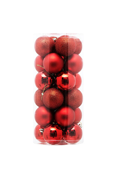 party mix Yılbaşı Top Yılbaşı Ağacı Topu 3cm 24'lü Noel Süsleri Yeniyıl Süsleri