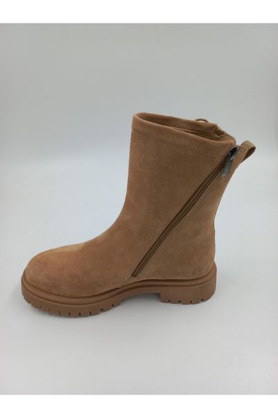 SOLMAZ 17 ΓΥΝΑΙΚΕΙΑ ΜΠΟΤΑΚΙΑ ΜΠΕΖ SUEDE ΓΝΗΣΙΟ ΔΕΡΜΑ