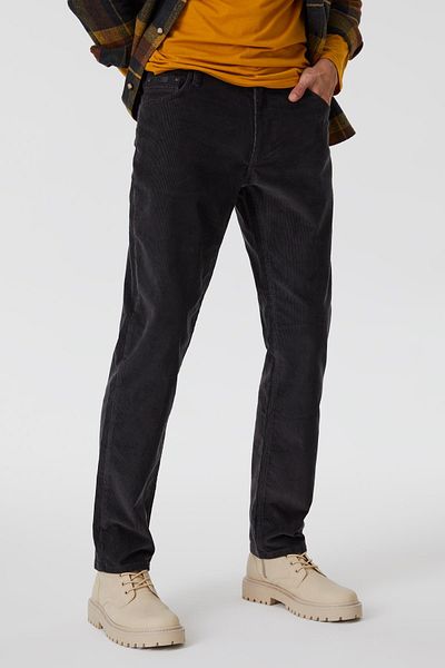 Lee Cooper Ricky Men's Velvet Trousers Gray