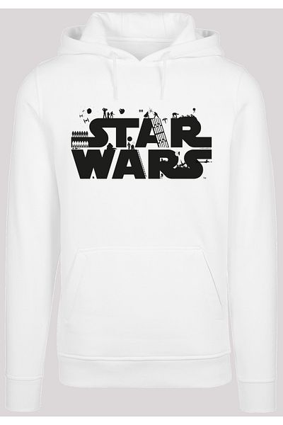 F4NT4STIC Herren Star Wars Minimalist Logo -WHT mit Heavy Hoody