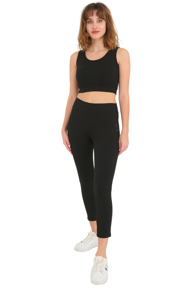 Suvva Kadın Spor ( Koşu , Fitness , Yoga ,pilates ) Için Alt Üst , Tayt Crop ...