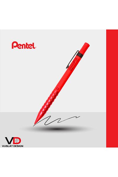 Pentel Smash 0.5 MM Mechanical Drawing Pen Red
