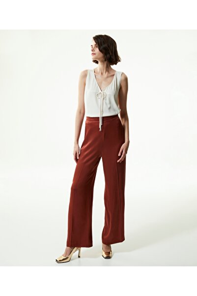 Machka Bluză cu decolteu în V cu fundă