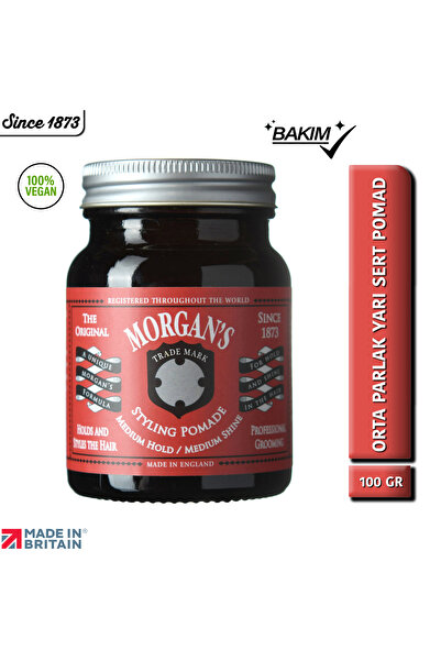 Morgan's Pomade Medium Hold & Shine Styling Pomade - Orta Tutucu Parlaklık Ve...