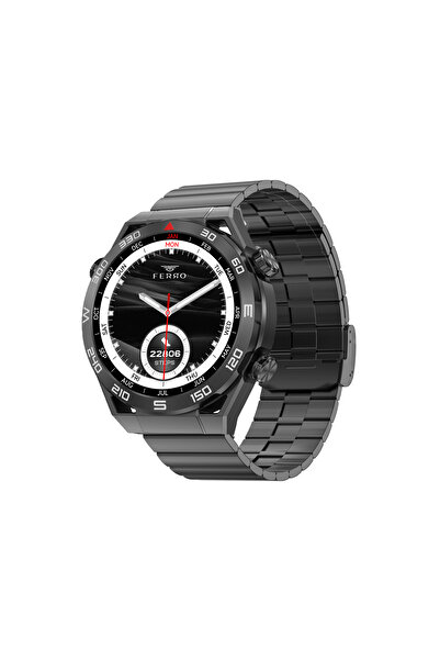 FERRO Siyah Çelik Kordon Akıllı Kol Saati FSW1115A-G2