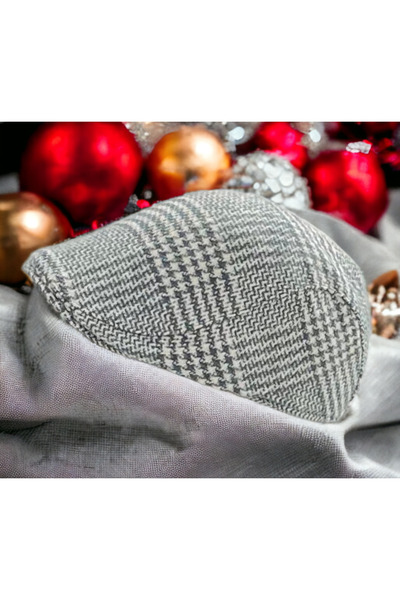 Shopiolog Зимова вовняна кашкетка з качиним пір'ям Flad Cap