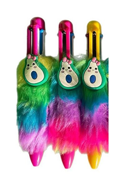 Modellino 6 Renk Yazan Çoklu Tüylü Tükenmez Kalem Ballpoint Pen Ten Colors - ...