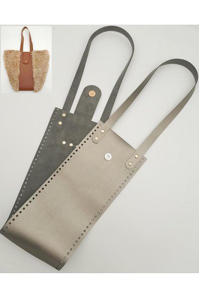 angel çanta aksesuar Αξεσουάρ Angel Bag Αξεσουάρ από συνθετικό δέρμα Μοντέλο κουβά Φωτεινό γκρι Χρώμα Τσάντα Δερμάτινο Σετ Ανοιχτόχρωμο Μεταλλικό