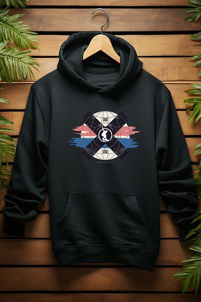 ADA BEBEK ÇOCUK Унисекс памучен суитшърт с качулка SK8 World