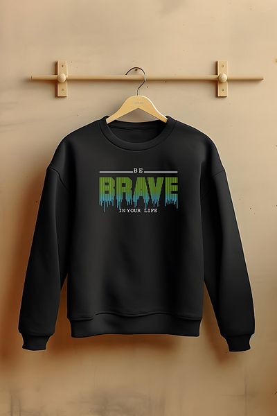 ADA BEBEK ÇOCUK Унисекс суитшърт Brave In Your Lifestyle