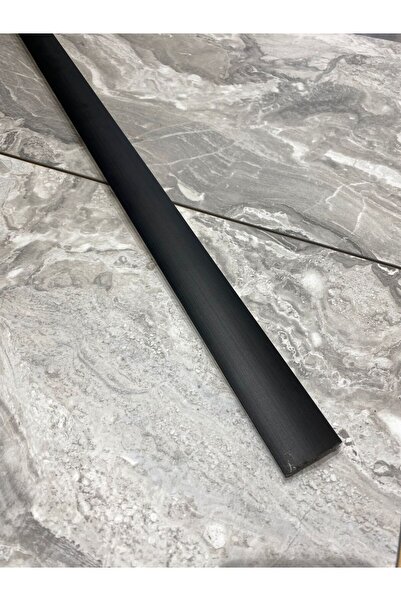 PashaDekor Alüminyum Siyah Kapı Eşik Profili Parke Kapı Altı Çıtası Yapışkanlı 90 cm