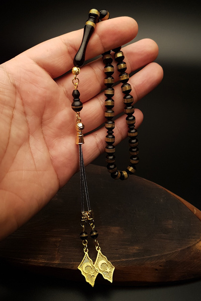 OTTOTESBİH Gift, Embroidered Kuka Rosary, Turkish Flag Tasseled Kuka Rosary