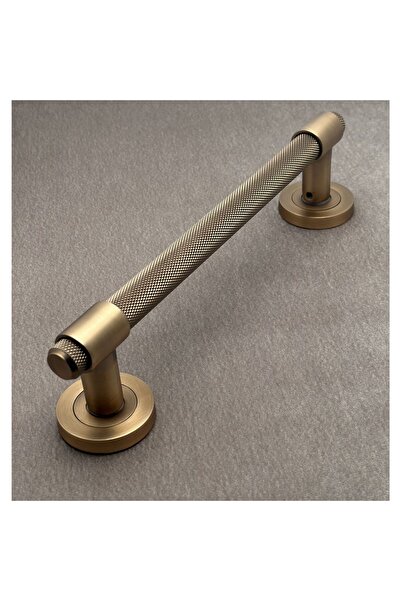 KOLDOOR Punch Zamak A213 Mat Antik Sarı Çekme Kol Sürgülü Kapı Çekme Kolu 40 Cm 1 Adet