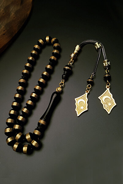 OTTOTESBİH Gift, Embroidered Kuka Rosary, Turkish Flag Tasseled Kuka Rosary