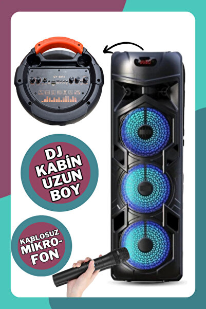 SOONBOX Ultra+ BASS Büyük Boy DJ Kabin Tekerlekli Organizasyon USB Hoparlör T...