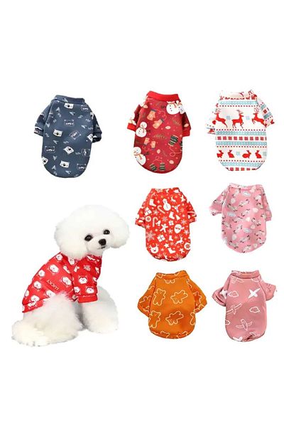 change34 Cat Dog Outfit Christmas