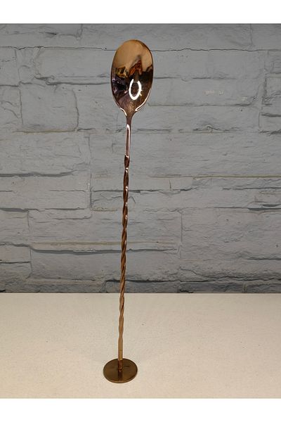 ALANYA HOME DECOR Double Head Stainless Steel Stirring Spoon Double Head Stainless Steel Stirring Spoon with Auger 27cm
