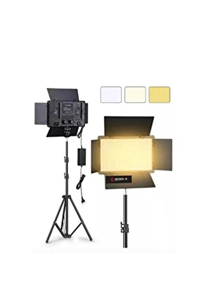 Deyatech Pro Led 800 Video Çekim Işığı Çift Bataryalı Led Aydınlatma Işık (3M KALIN IŞIK AYAĞIYLA)