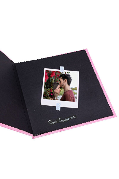 Dijital Dünyası Polabook Beyaz Kalemli Kamera Figürlü Anı Defteri - Sticker Çıkartma Hediyeli