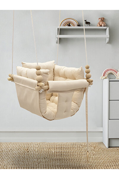 Sallansana Krem Puffy Swing Bebek Salıncak
