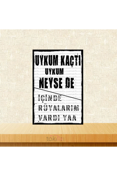 I Had Dreams in My Sleep Anyway 20x30 Cm Retro Wooden Poster