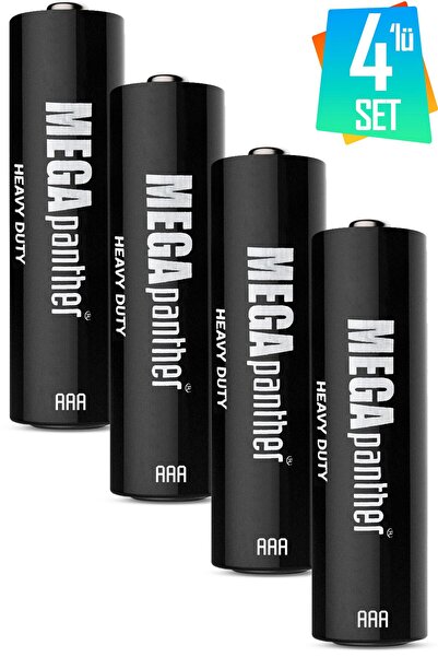 Telvesse 4lü AAA R03 İnce Kalem Pil Kumanda Pili Zn-C 1.5V