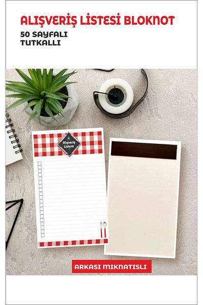 Hsn Fridge Magnet Shopping List Notepad 50 Sheets 10x15 cm