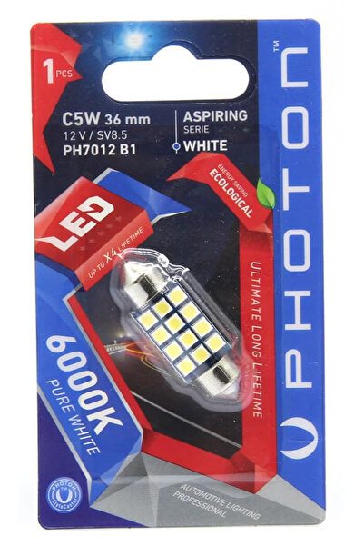 Photon C10W 36mm 7012 Sofit Led (Tekli Blister) BEYAZ