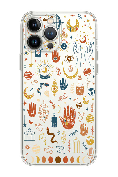 shoptocase Iphone 14 Pro Max Uyumlu Meditaston Tasarımlı Premium Şeffaf Telef...
