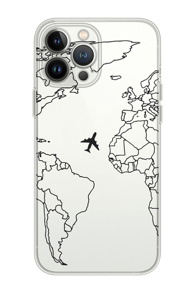 shoptocase Iphone 14 Pro Max Uyumlu Eski Dünya Çizgisel Tasarımlı Premium Şef...