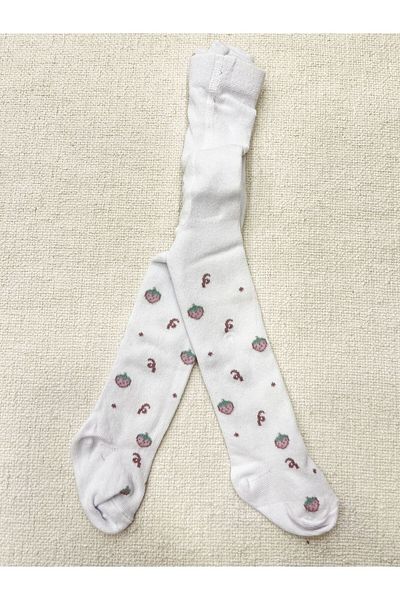 Katamino KATAMINO baby girl pantyhose strawberry patterned
