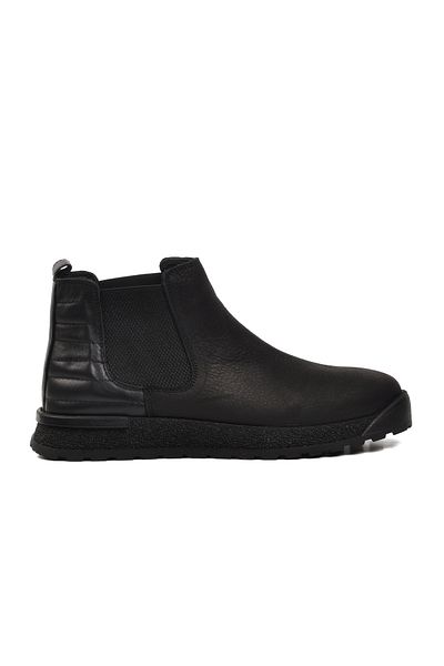 Bulldozer 240049 Black Nubuck Genuine Leather Men's Chelsea Boots