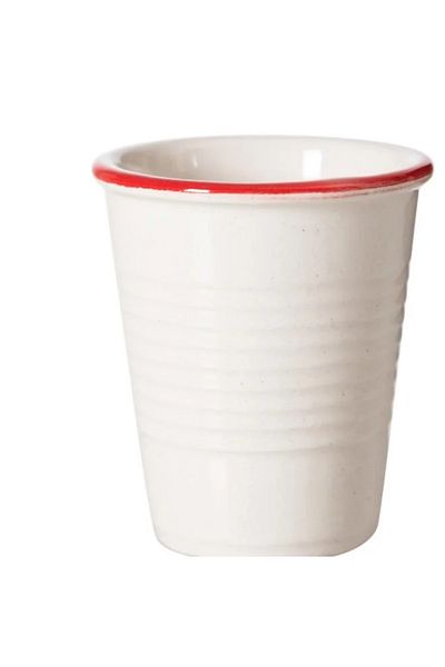 Mudo Home Modern Mug Beige-Red 240 ml