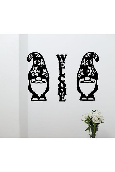 Şirin Lazer New Year's Welcome Santa Claus Gnomes New Year Decoration