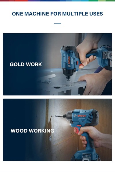 Bosch Promix Set Gdr 180 li Ve Gsr 180 li Şarjlı Matkap Bosch Darbeli Vidalama Somun Sıkma + Çift Akülü