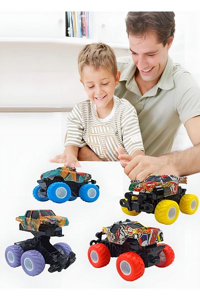 Hyd Toy Car Safari Jeep Tumbling Dasher Friction Off-Road Vehicle Jeep (1 Piece)